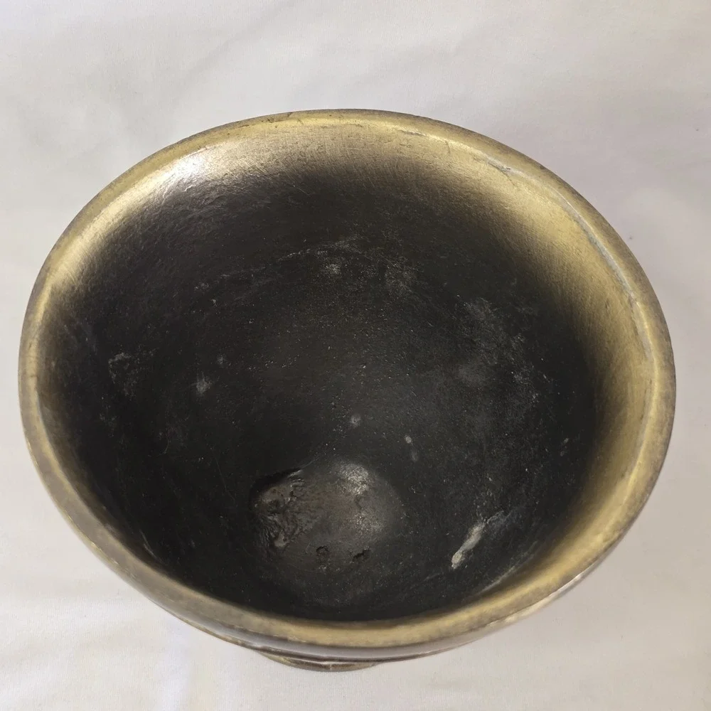 Coricidin Mortar Pestle Rx Drug‎ Store Display Medicine Brass Pharmaceutical